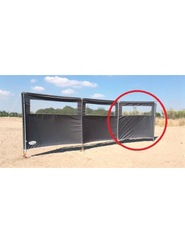 Extension de pare-brise avec hublot 160 x 140 cm