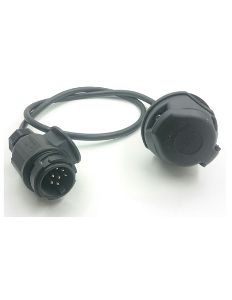 Adaptador de 7 pines macho a 13 hembra. Adaptador de 7 pines macho a 13 hembra.