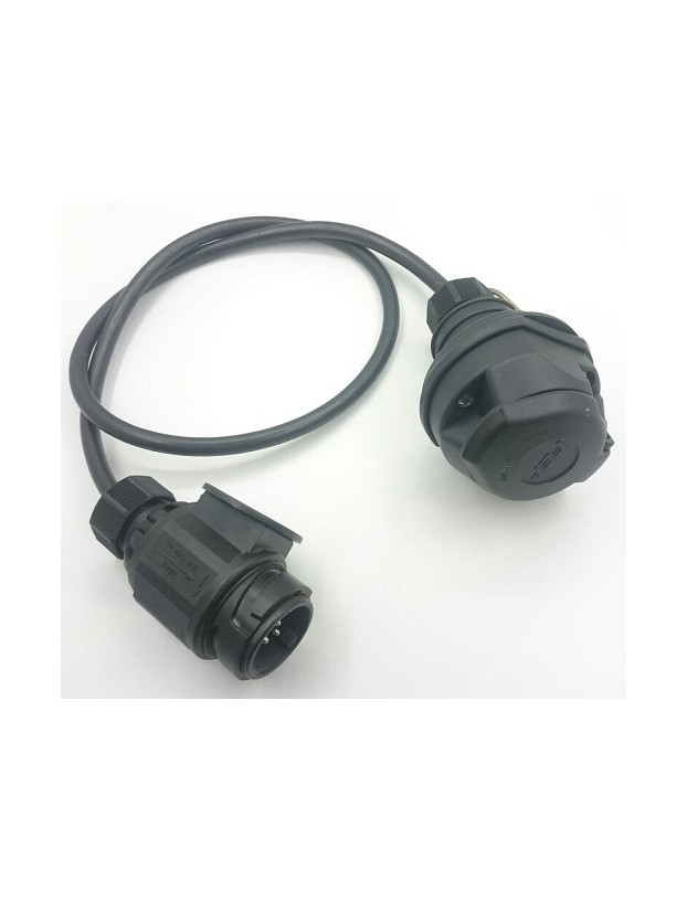 Adaptador de 7 pines macho a 13 hembra.