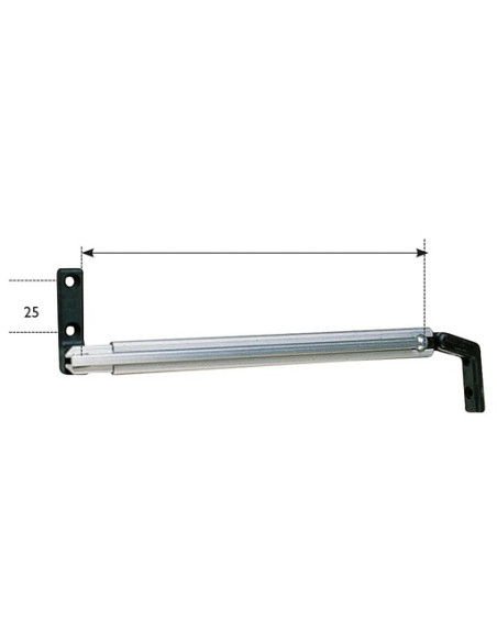 Set di due braccia Compagni per finestra 230/370 mm Set di due braccia Compagni per finestra 230/370 mm