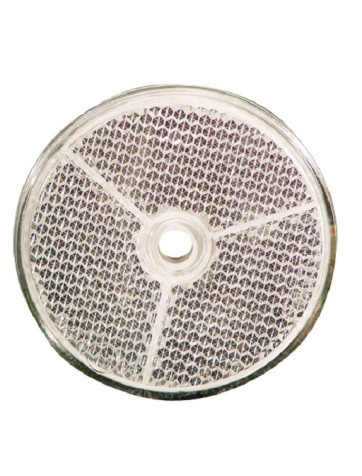 Catadrióptico redondo blanco 61 mm Ø
