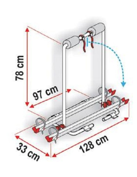 Portabicis de lance Fiamma Carry Bike XL A Portabicis de lance Fiamma Carry Bike XL A