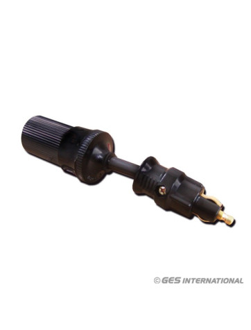 Flexible lighter converter large socket to small socket. 12V