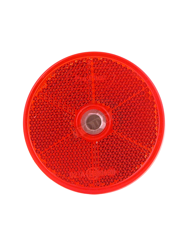 Catadrióptico redondo rojo 61 mm Ø