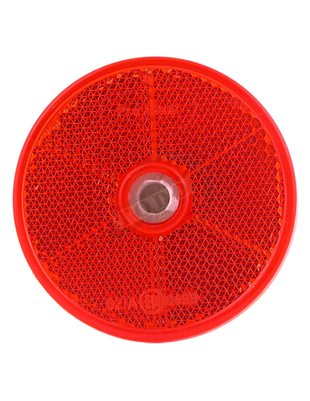 Rot rund katadrioptisch 61 mm Ø