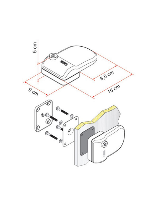 Fiamma Safe Serrure de porte 3 unités