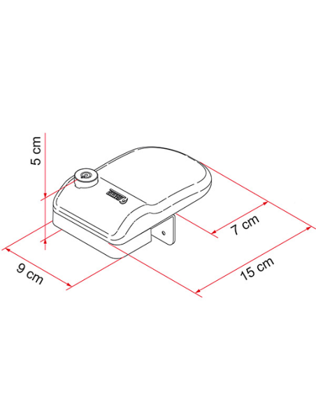 Pacote de moldura de porta segura Cerradura Fiamma 3