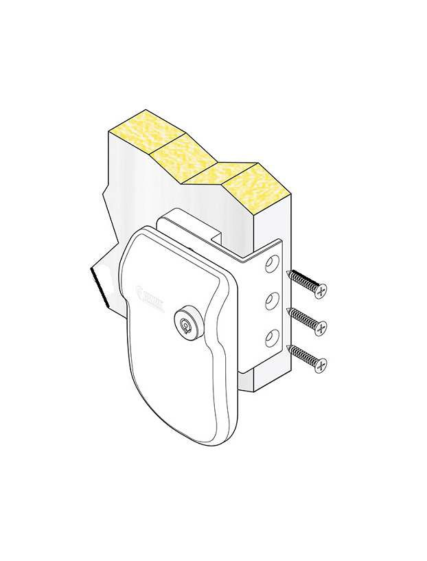 Pacote de moldura de porta segura Cerradura Fiamma 3