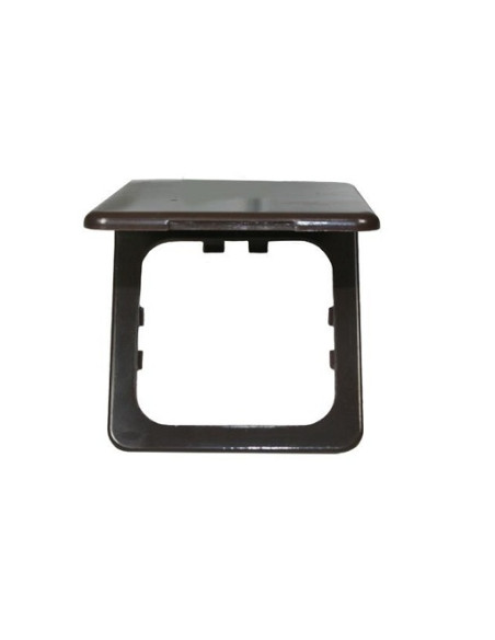 Acabamento da tampa da dobradiça marrom