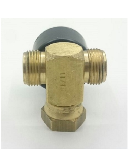 Butane level indicator for two bottles