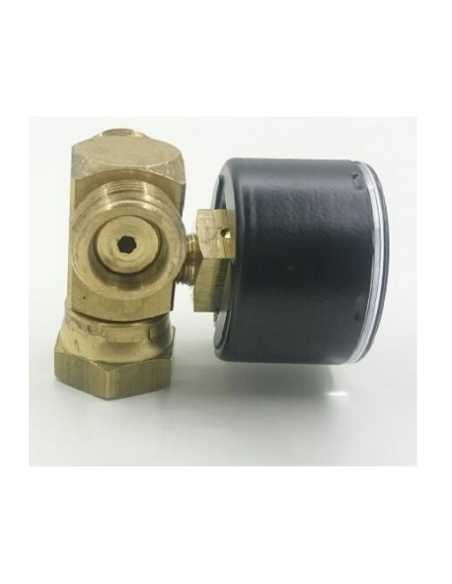 Butane level indicator for two bottles