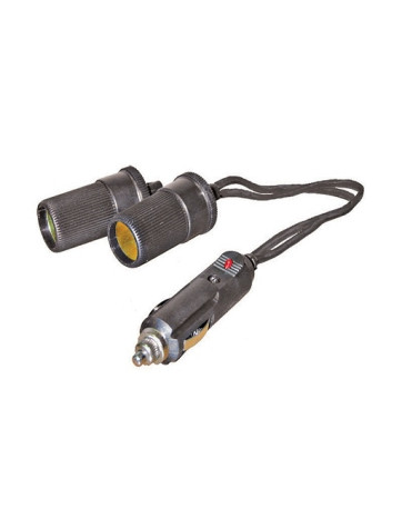 Adaptador mechero 12V con dos entradas
