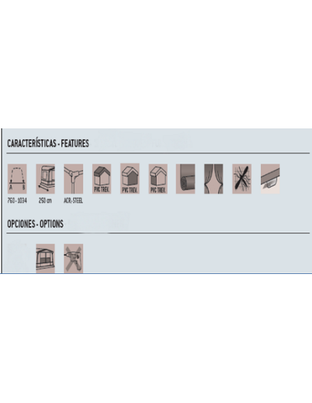 Avancei Leinwand ICARUS 250 cm de profundidade