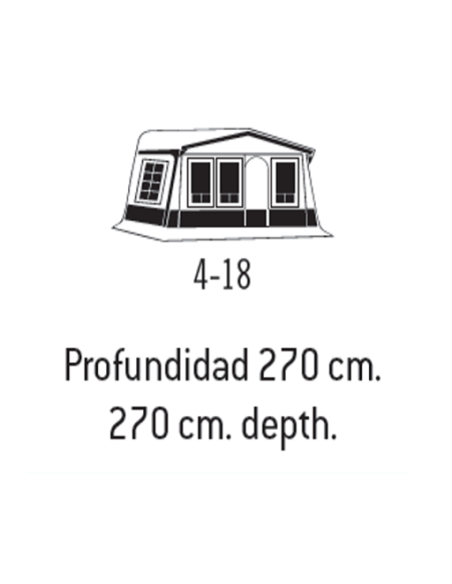 Erweiterte Leinwand PANAMA 270 cm