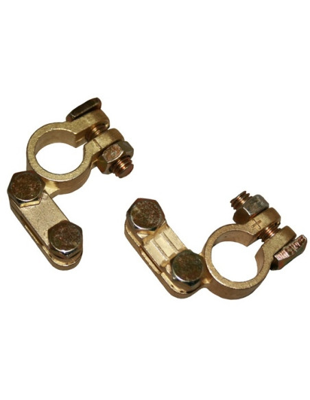 Gold-plated brass battery terminal posts