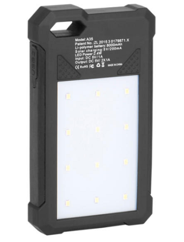 Carbest Solar Charger and Flashlight