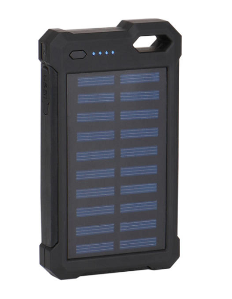 Chargeur solaire et lampe de poche Carbest