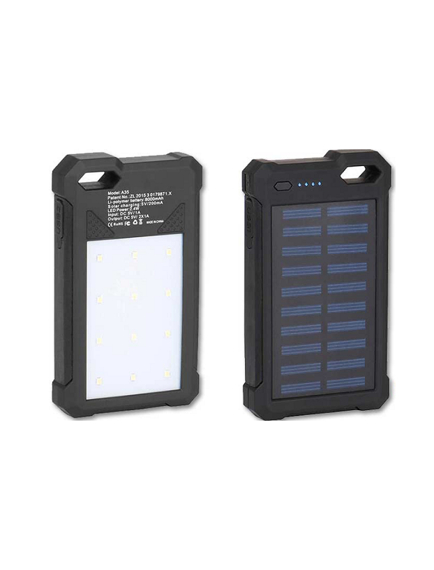 Cargador y linterna solar Carbest