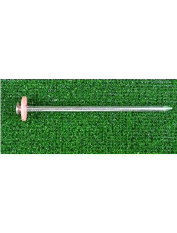 Espigão / prego de aço com arruela de borracha 200mm