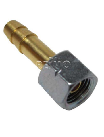 Racord hembra de 1/4 con enlace gas butano de 8-9 mm