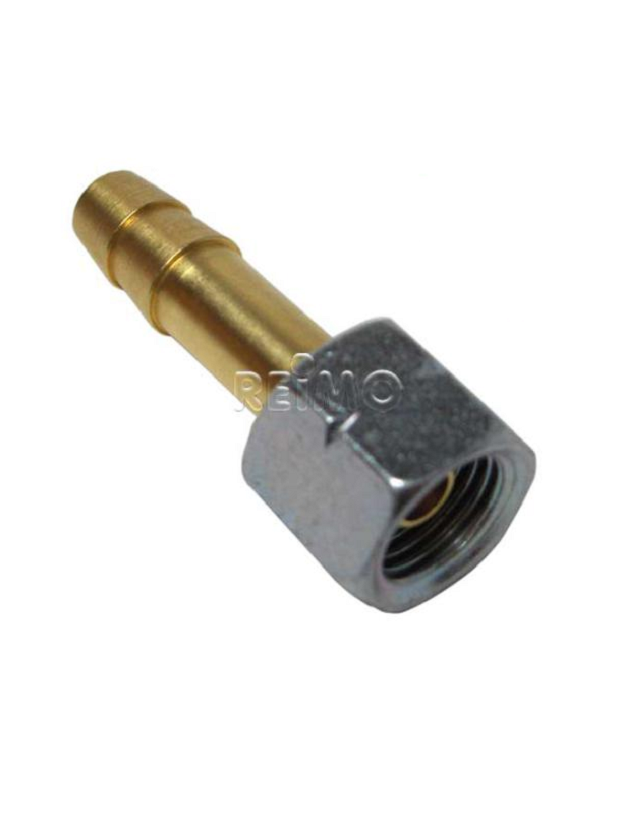 Racord hembra de 1/4 con enlace gas butano de 8-9 mm