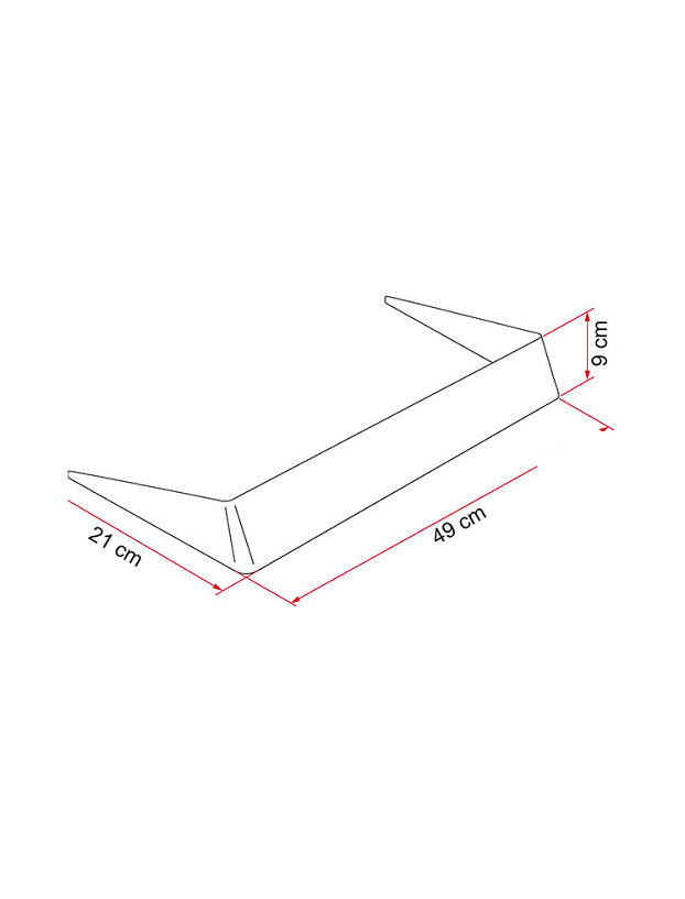 Déflecteur - Spolier becquet pour lanterneau 40 x 40 cm. fiamma