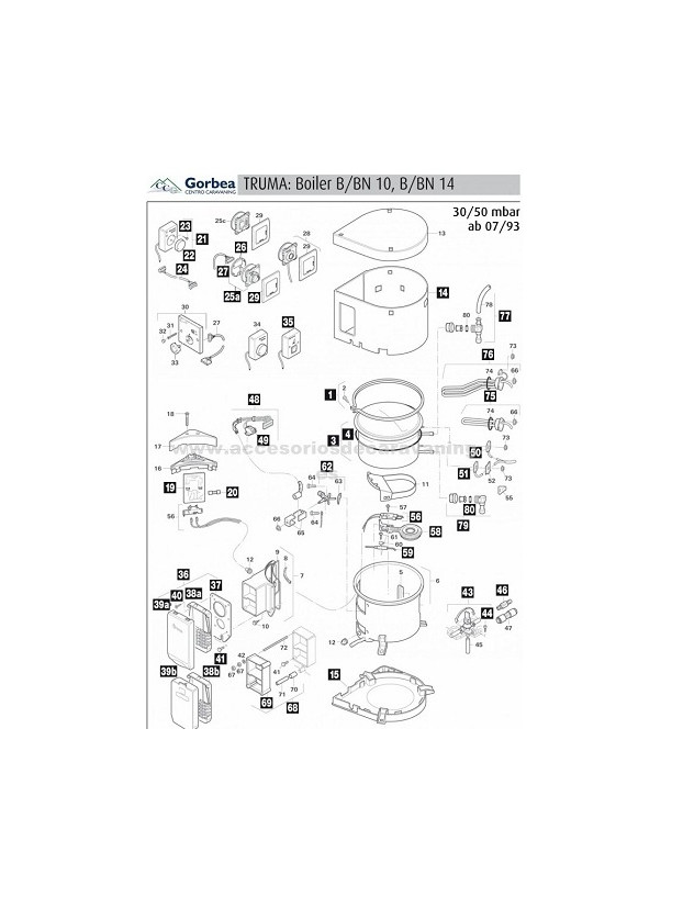Truma 10L TB Gasboilerheizung