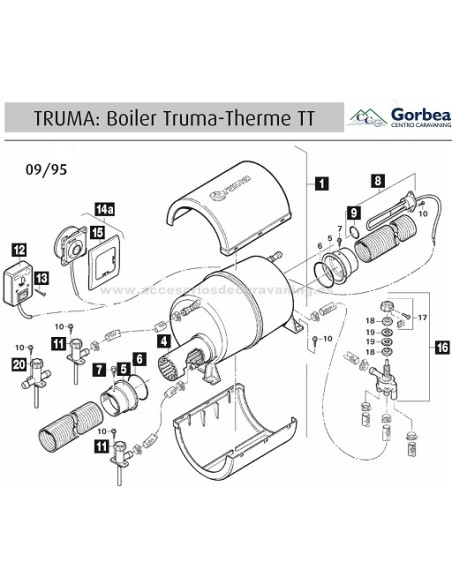 Truma 10L TB Gas Boiler Heater