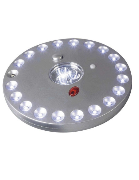 Lampe parasol de camping à piles 23 Leds avec télécommande