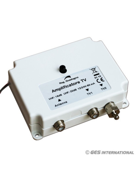 Amplificateur TV analogique et numérique 12/24V