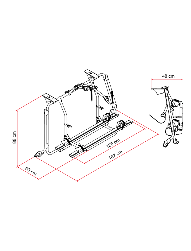Portabicis Carry Bike VW T6 PRO Fiamma