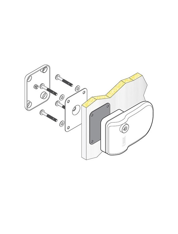 Cerradura Safe Door 3 Black " Negra " Pack 3 Fiamma