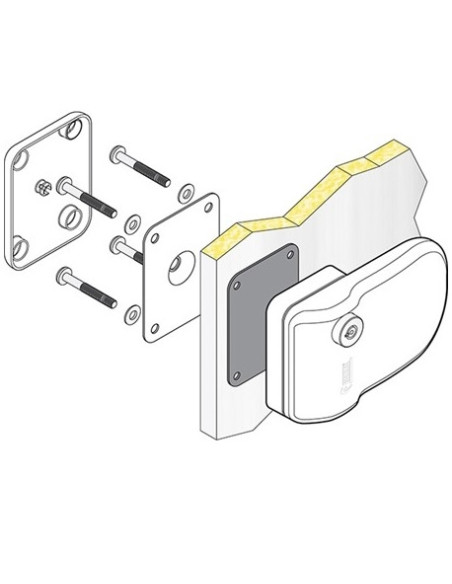 Porta Cofre Cerradura 3 Preto " Negra " Pack 3 Fiamma