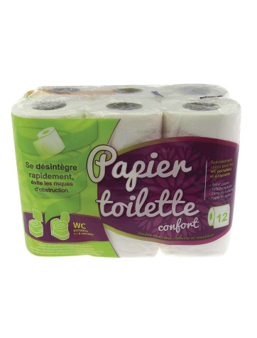 Papel Higiénico disoluble WC químico-12 Unidades