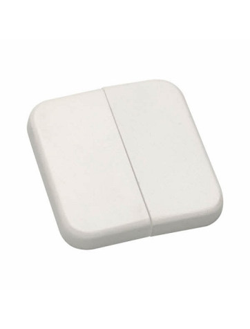 Tapa de mecanismo interruptor doble  Blanco