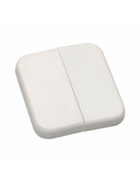 Tapa de mecanismo interruptor doble  Blanco