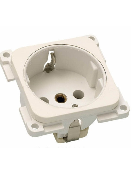 Prise 10/16A pour prise 250V. Blanc