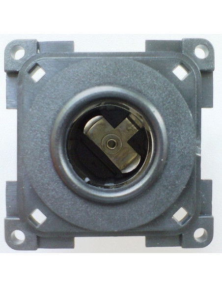Socket for large recessed 12v white cigarette lighter plug.