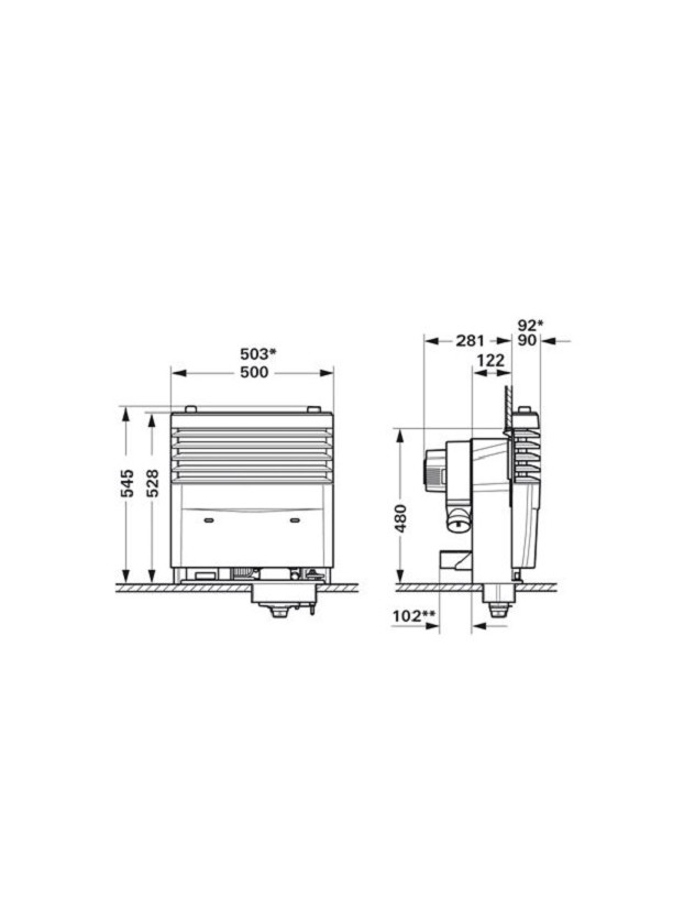 Alloggiamento riscaldamento S3004 Truma