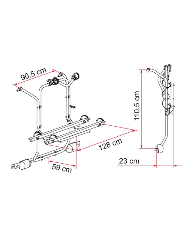 Portabicis Carry Bike Mercedes Viano Fiamma