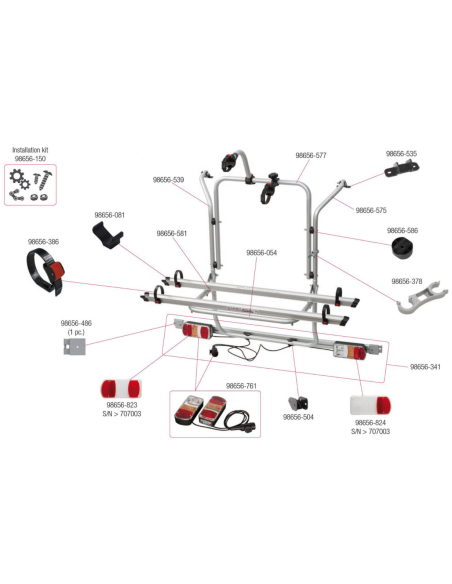 Portabicis Carry Bike Mercedes Viano Fiamma