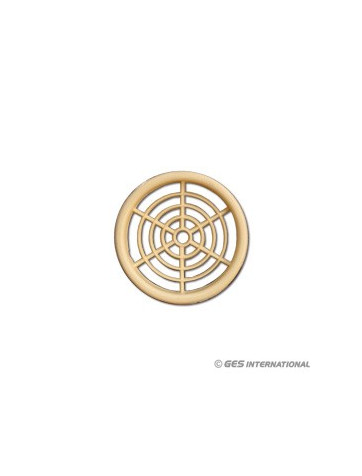 Grille d'aération camping-car beige 60mm