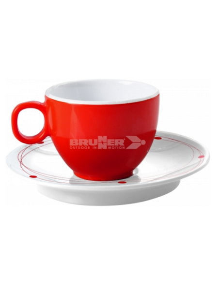 Ensemble tasse à café et soucoupe Cosmic mélanine 10 cl. Brunner