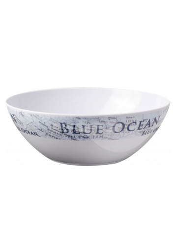 Salad bowl Ø23.5 cm melamine Blue Ocean Brunner