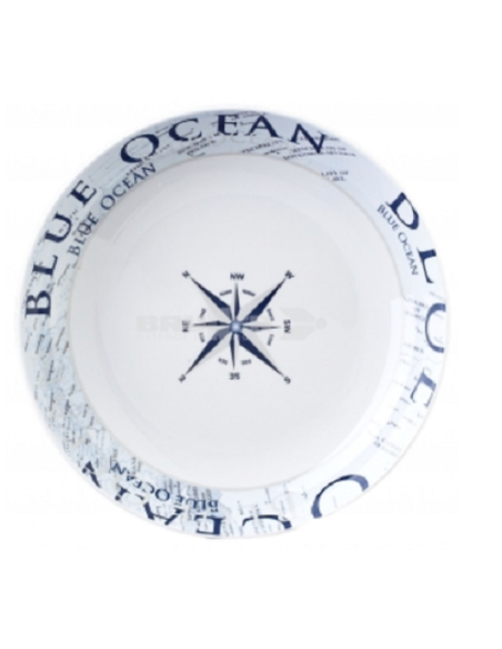 Plato hondo  Ø 21 cm de melanina Blue Ocean Brunner