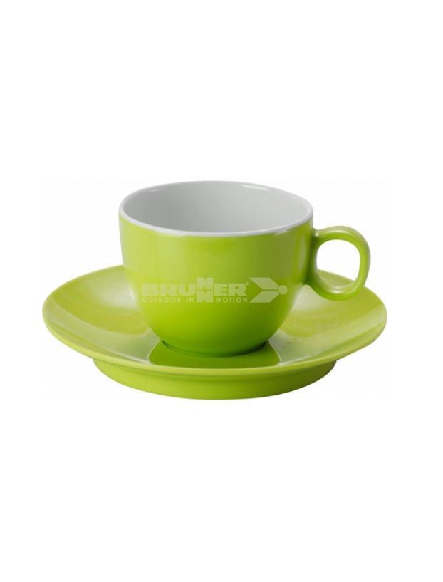 Set de taza y plato de café melanina 10cl. Sandhia Brunner