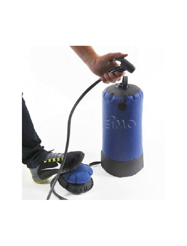 Doccia portatile con pompa a piedi 12 litri