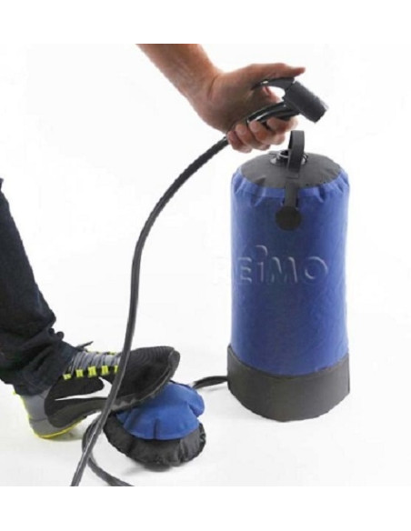 Chuveiro portátil com bomba de pé 12 litros Chuveiro portátil com bomba de pé 12 litros