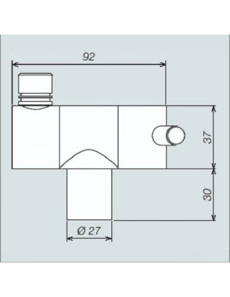 Single lever cold water mixer 12 V