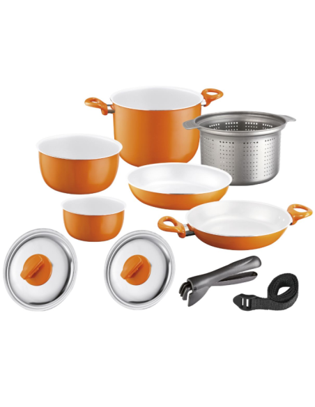 Bateria de 9 + 1 peças, 22 cm de diâmetro